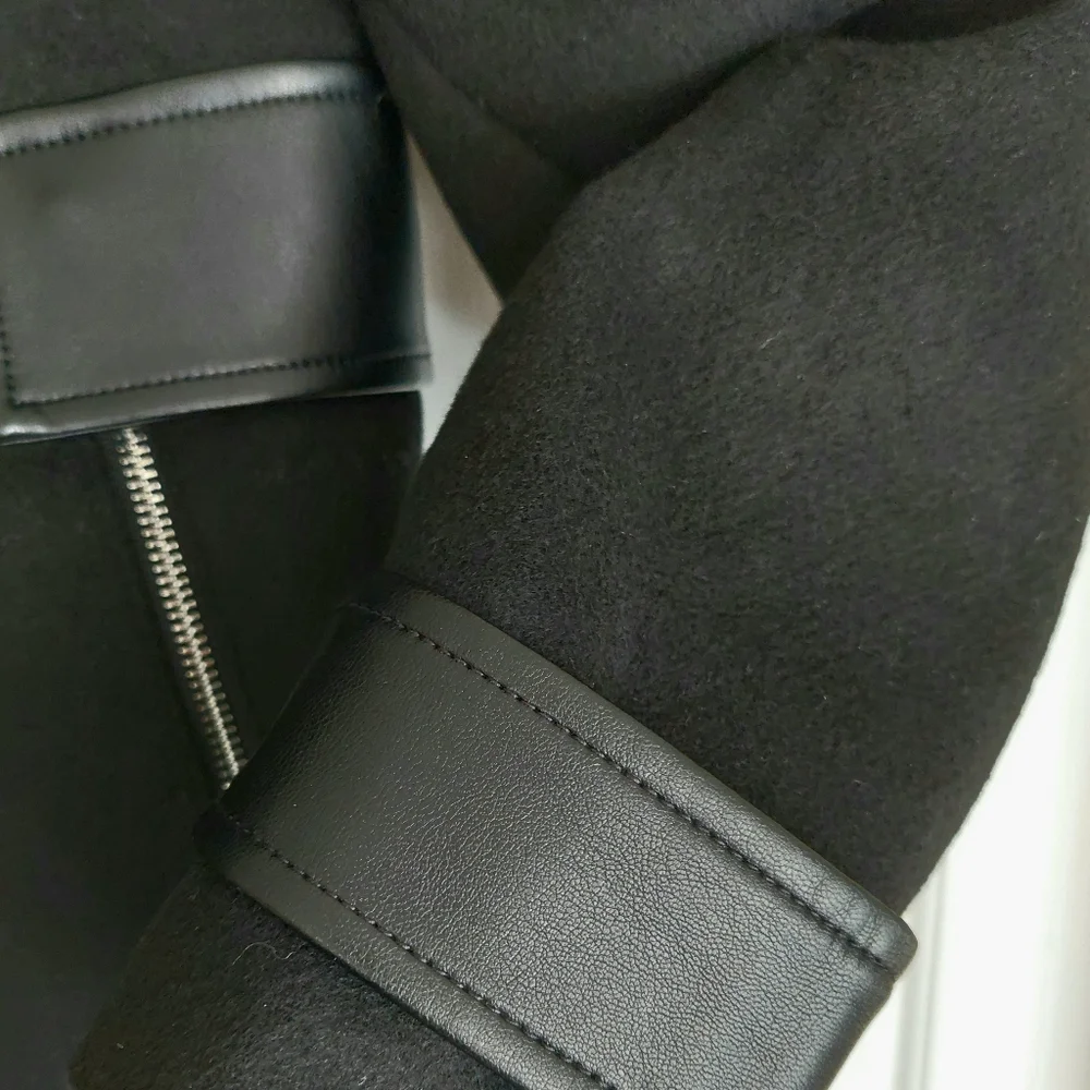 GUESS Lilia Faux-Fur Collar Coat NWOT - Picture 4 of 13